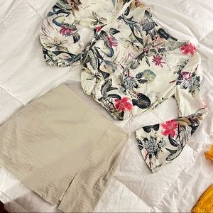 Tan Mini Skirt—New